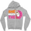 She Wants The D Dunkin Donuts Zipper Hoodie