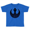 rebel logo with space pattern Toddler T-shirt