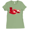 red skinhead bovver boots ideal birthday gift or present Ladies Fitted T-Shirt