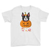 haloween french bulldog Youth Tee