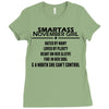 Smartass November Girl Ladies Fitted T-Shirt