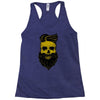 hipster skull Racerback Tank