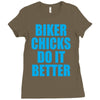biker chicks do it better Ladies Fitted T-Shirt