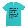 frenchies united Ladies Fitted T-Shirt