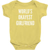 world's okayest girlfriend Baby Bodysuit