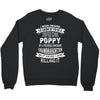 Super Cool Poppy Of A Freaking Awesome Granddaughter Crewneck Sweatshirt
