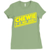 chewie y u no age Ladies Fitted T-Shirt