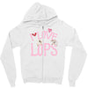 i love lops lots Zipper Hoodie