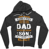 Super Cool Dad Of A Freaking Awesome Son Zipper Hoodie
