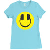 happy headphones Ladies Fitted T-Shirt