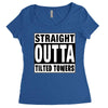 straight outta tilted towers Women's Triblend Scoop T-shirt
