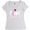 pink spread the hope Women's Triblend Scoop T-shirt