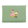 spongebob squarepants and patrick christmas Accessory Pouches
