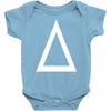 prism a triangle design graphic baseball jersey Baby Onesie
