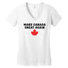 Make Canada Great Again Women's V-Neck T-Shirt