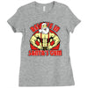 santa's gym Ladies Fitted T-Shirt