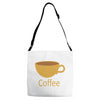 coffee (4) Adjustable Strap Totes
