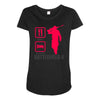 eat sleep battlefield Maternity Scoop Neck T-shirt