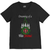 dreaming of a white christmas V-Neck Tee