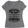 Dear Daddy... Women's Triblend Scoop T-shirt