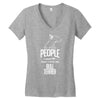 The More People I Meet The More I Love My Bull Terrier Gifts Women's V-Neck T-Shirt