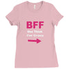 she thinks i'm crazy Ladies Fitted T-Shirt