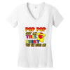 pop pop got this shirt Women's V-Neck T-Shirt