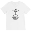 i pooped today V-Neck Tee