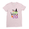 i can a drive a stick Ladies Fitted T-Shirt