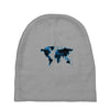 World Map Design Baby Beanies