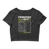 February Girl Facts Pisces Crop Top
