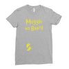Muggle On Board Yellow Ladies Fitted T-Shirt