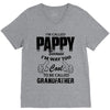 I'm Called Pappy  Because  I'm Way Too Cool To Be Called Grandfather V-Neck Tee