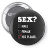 Sex Yes Please Pin-back button
