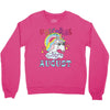 unicorns are born in august cute unicorn Crewneck Sweatshirt