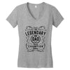The Legendary Dad World Champion Women's V-Neck T-Shirt