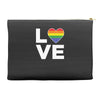 lgbt love Accessory Pouches