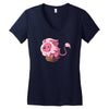 lion in a box Women's V-Neck T-Shirt
