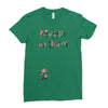 Muggle On Board Floral Ladies Fitted T-Shirt