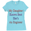 my daughter knows best shes anengineer Ladies Fitted T-Shirt