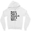 rock paper scissors lizard spock big bang theory geek nerd gift t shir Zipper Hoodie