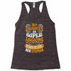 My Daughter Is Super Awesome Her Stepdad Racerback Tank