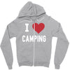i love camping! Zipper Hoodie
