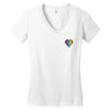 Love Is Love Lgbt Rainbow Heart Women's V-Neck T-Shirt