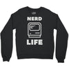 nerd life is the best life Crewneck Sweatshirt