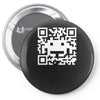 space alien qr code Pin-back button