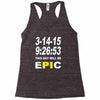 pi day 2015 pie math Racerback Tank