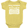real women drink green beer Baby Onesie