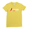 autism awareness shirt autism dad Ladies Fitted T-Shirt
