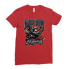 black bood Ladies Fitted T-Shirt
